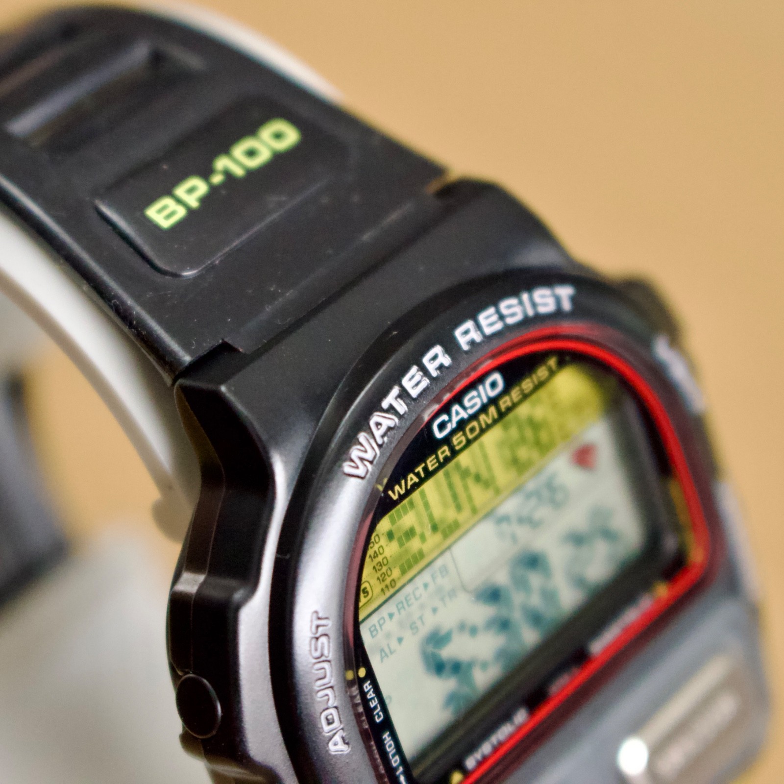NOS Casio BP-100 1991 Blood Pressure Monitor Digital Wrist Watch 900 Japan Boxed