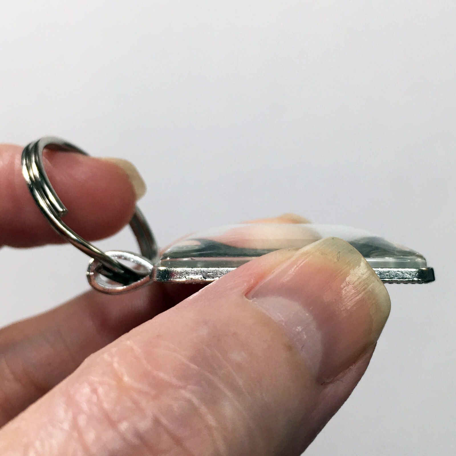 Vintage Chevrolet Chevelle SS Chrome Badge Emblem Logo Keychain