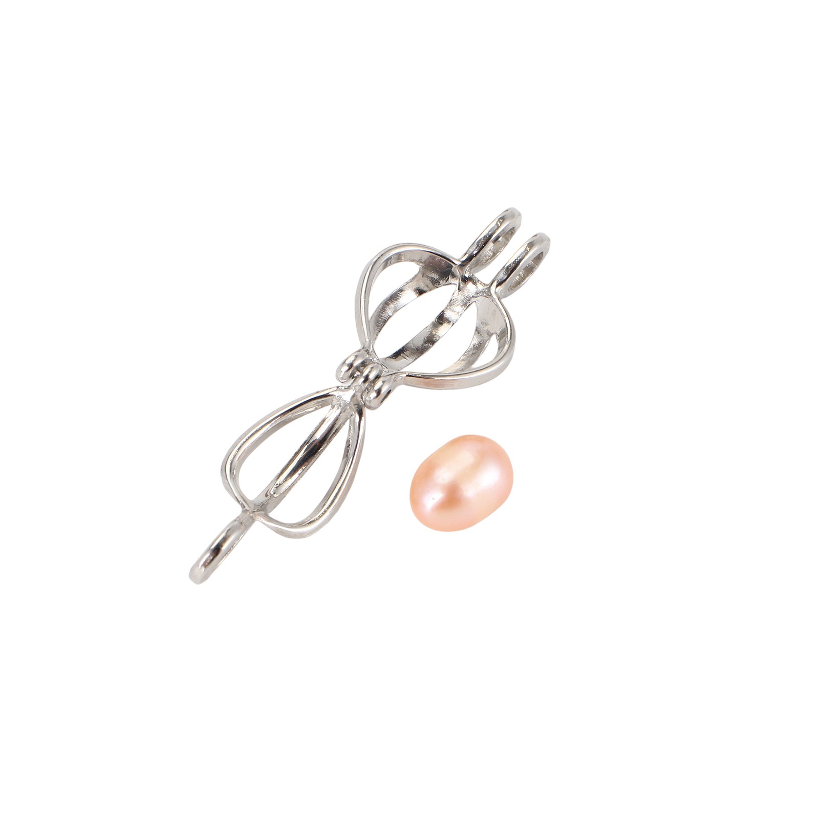 Pearl Clam Necklace With Stainless Steel Chain & Brass Fashion Jewelry For Women