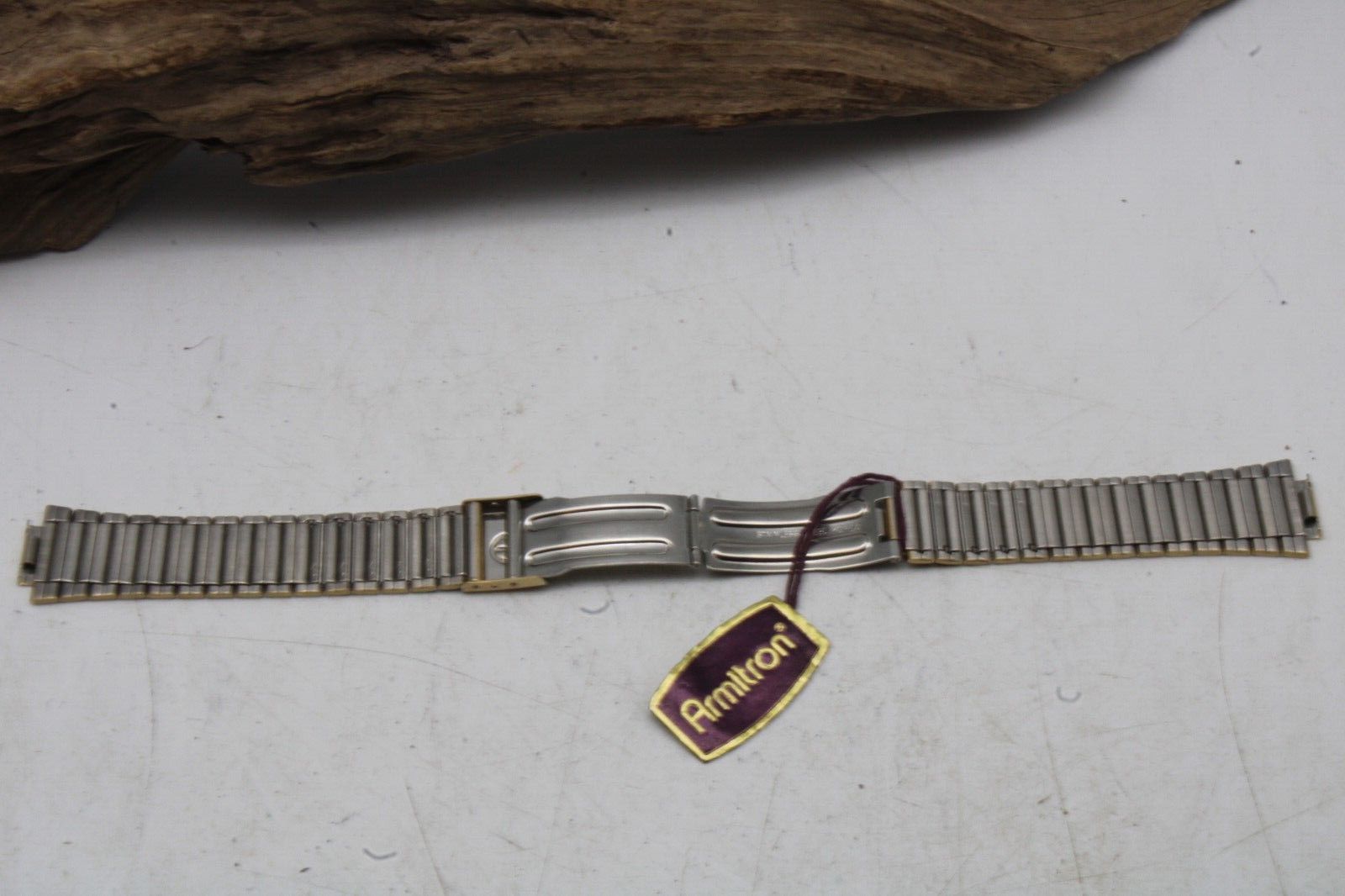 6.5″ GOLD TONE NEW ARMITRON TIMEX WATCH BAND 12.2mm LUG NOS (BQ3)