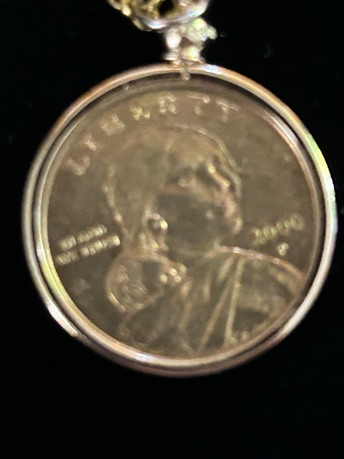 Sacajawea￼Dollar Necklace, 2000 P, w/22” Golden Chain