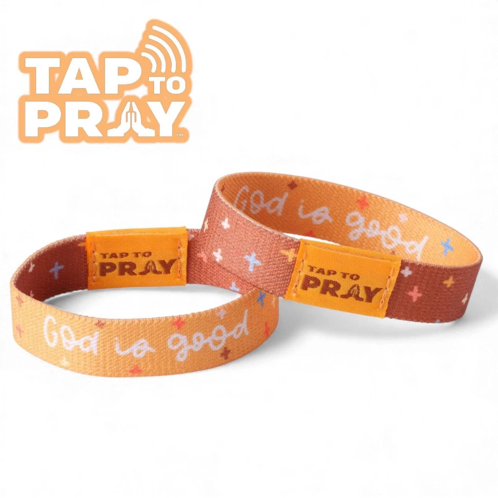 TAP TO PRAY Christian Wristband Reversible Daily Bible Verses God Is Good