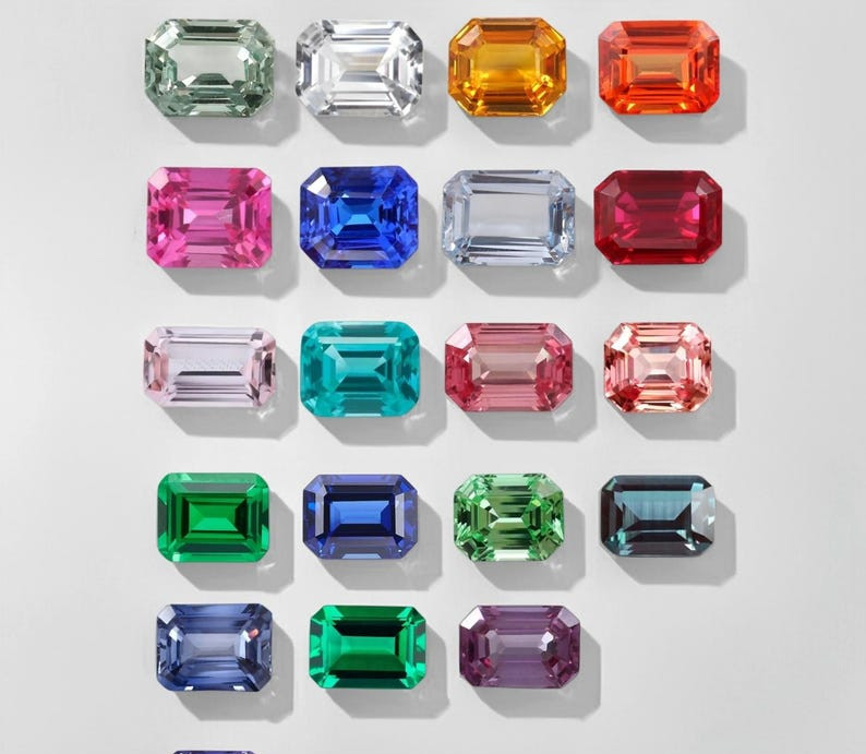 100 Ct 15Pcs Natural Mix Color Sapphire GIE Certified Emerald Loose Gemstone Lot
