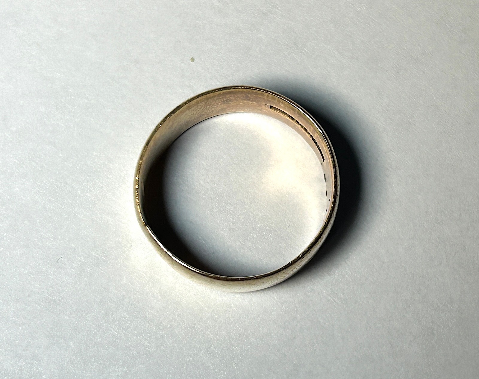 Vintage Men’s 10k Solid Gold Cigar Band Ring Size 8.5 6.7 Grams