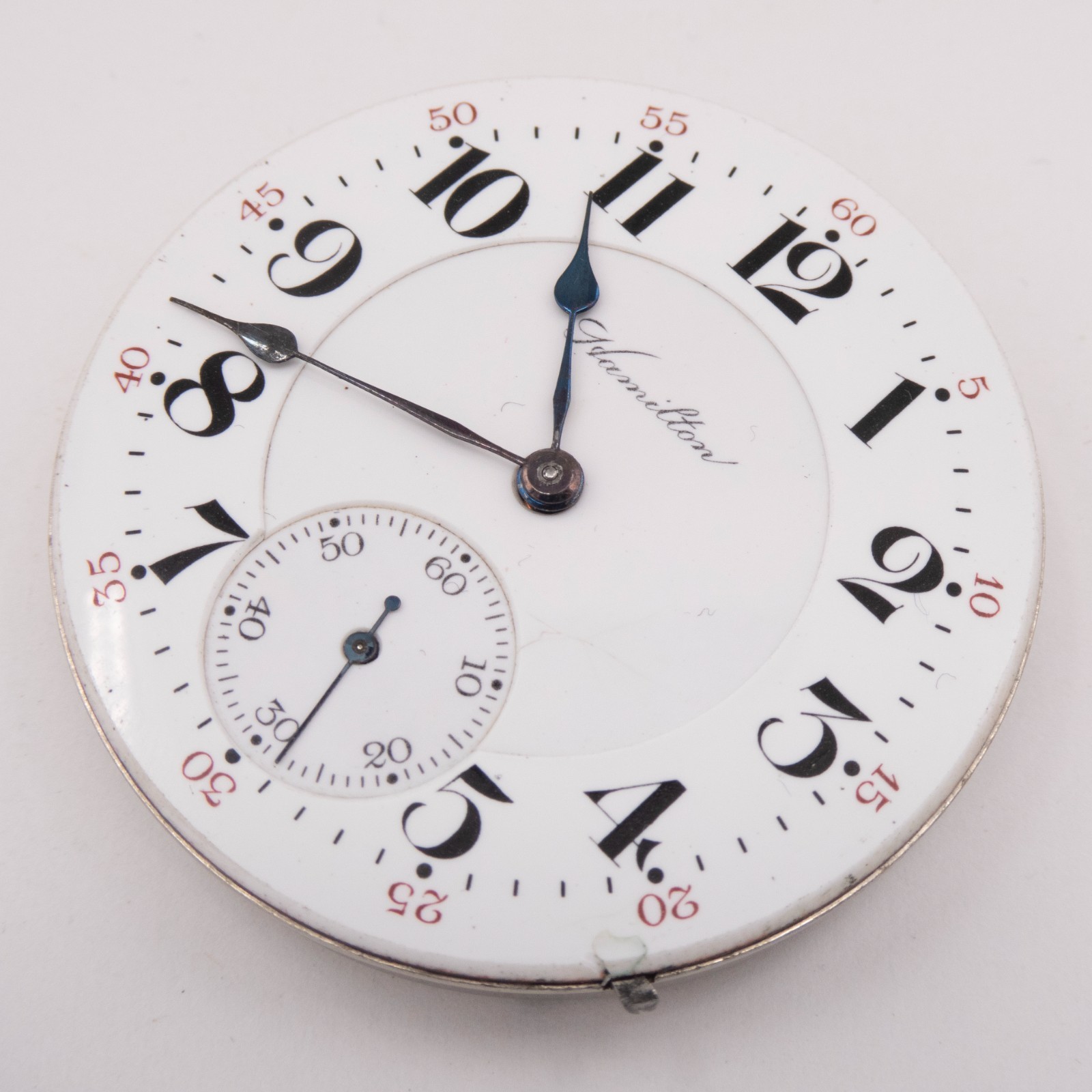 Hamilton Railroad Grade 993 16-Size Antique Pocket Watch Movement, Keeps Time