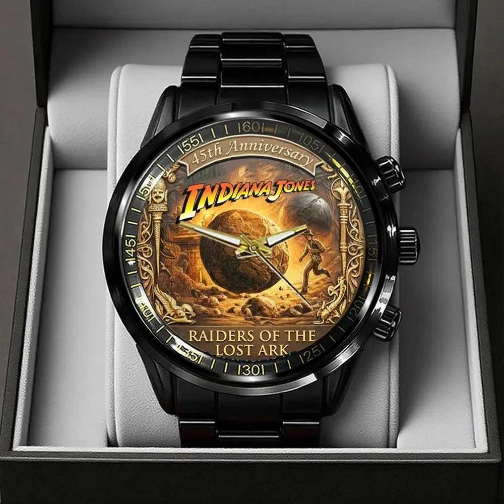 Indiana Jones Raiders of the lost ark 45th anniversary black stainless steel wat