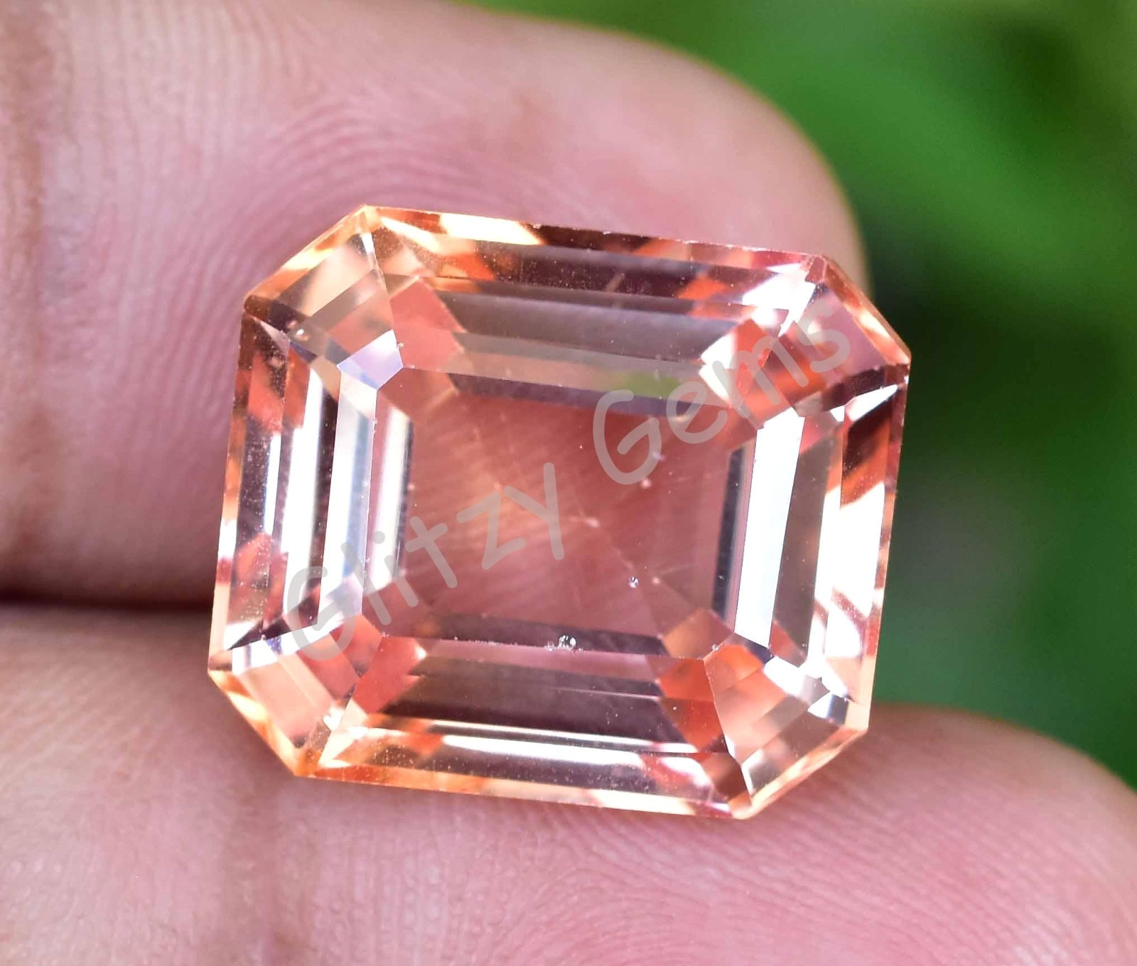 Natural 21.25 Ct GIGANTIC Padparadscha Sapphire Emerald Certified Loose Gemstone