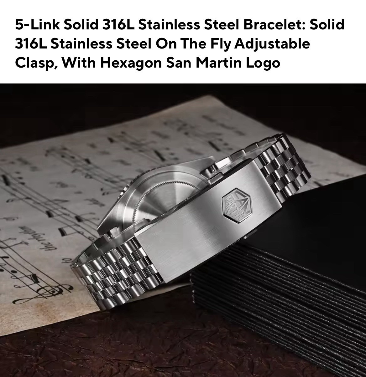 San Martin Automatic GMT 40MM 20Bar Automatic Sapphire Bidirectional Bezel