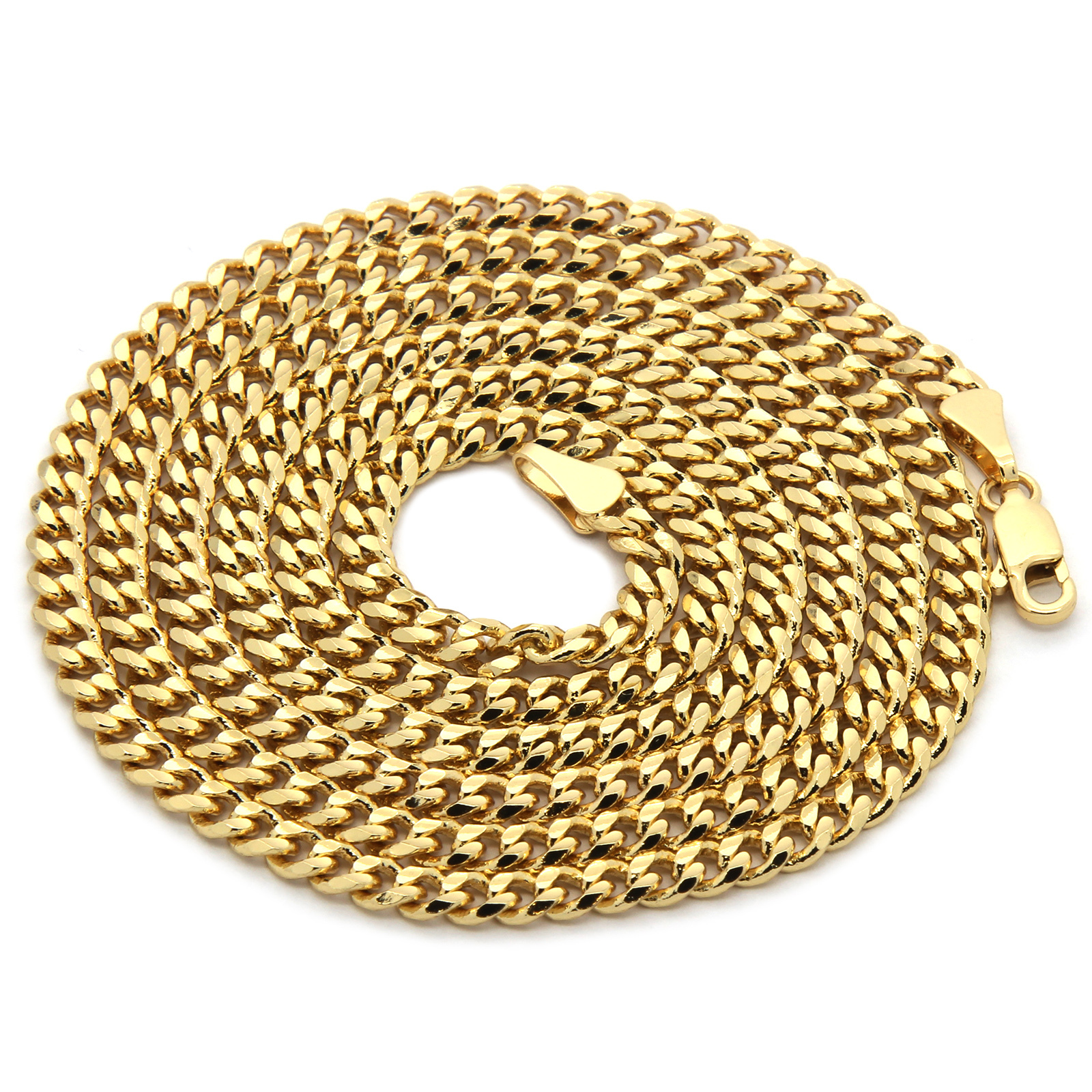 Men’s 14K Gold Plated Last Supper Pendant Cubic Zirconia 30″ Cuban Chain pendant
