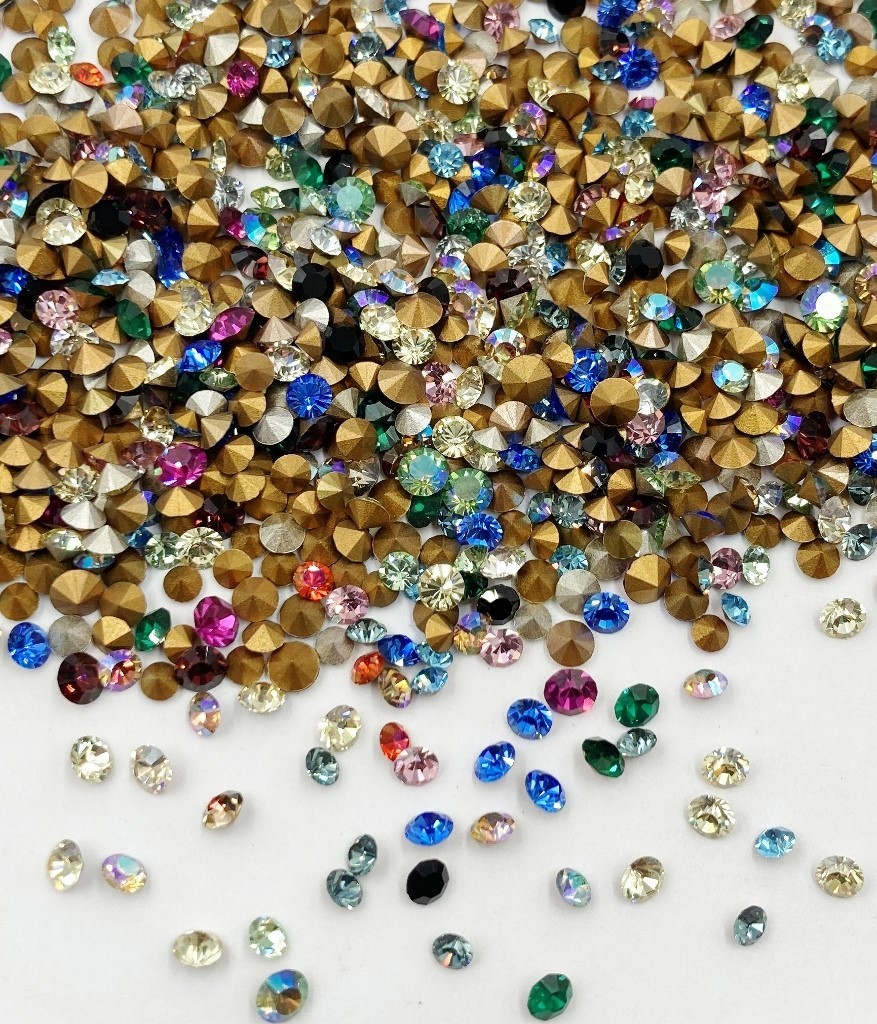 200 Vintage Swarovski Crystal 3mm To 4mm Small Rhinestones – Jewelry Repair J50