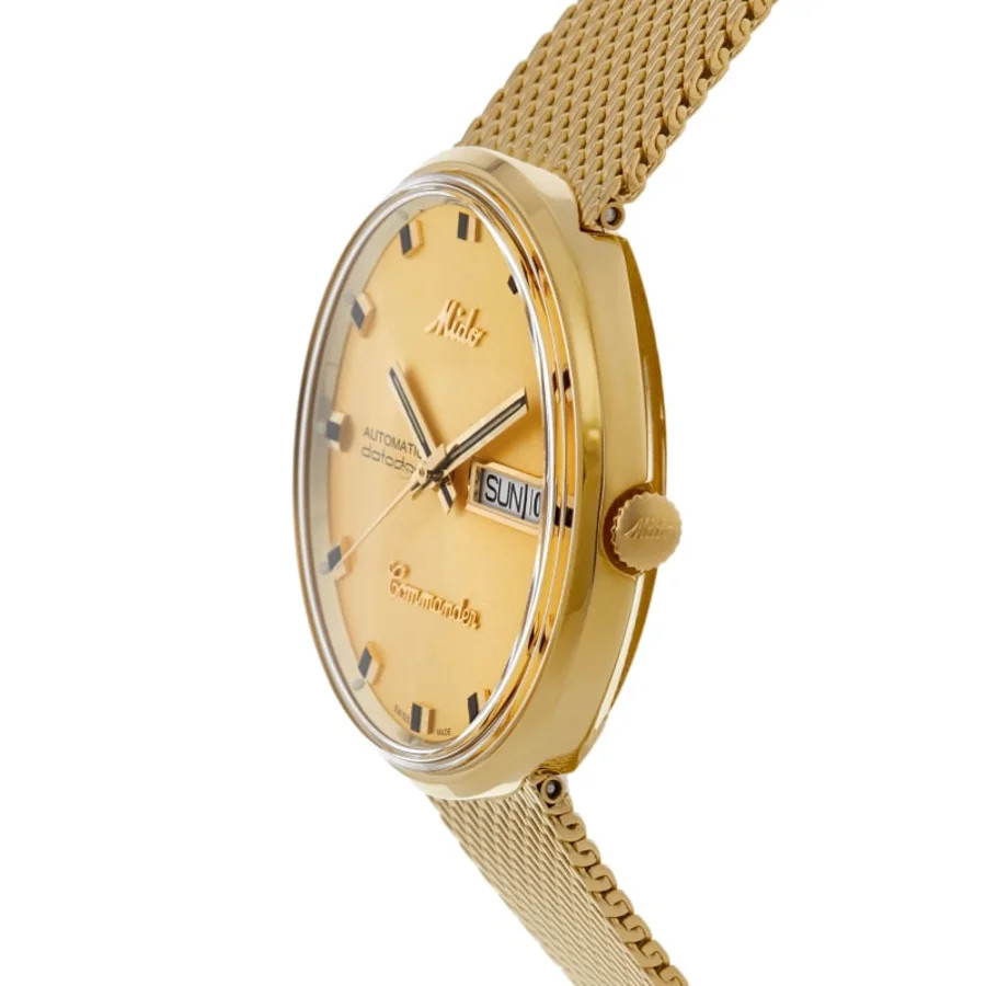 New Mido Commander 1959 Gold Tone Steel Men’s Watch M8429.3.22.13