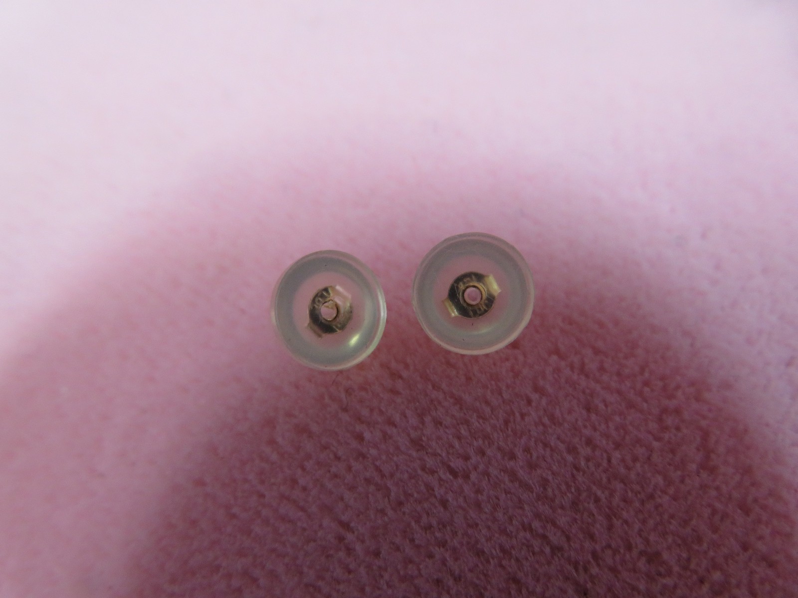 14k Solid Yellow Gold 10mm+ Pearl Stud Earrings 3.17 G (#346)