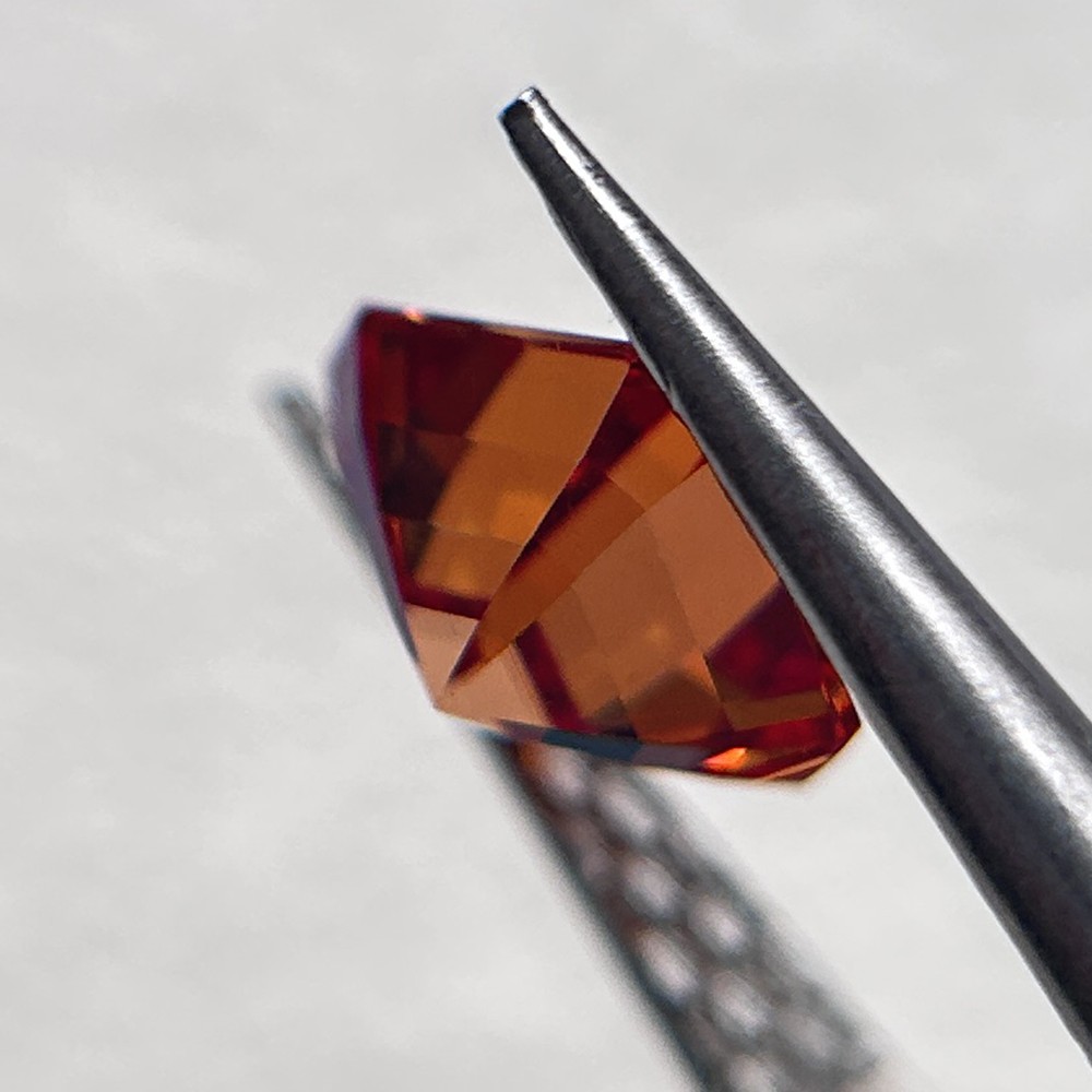 3x3mm-12x12mm 1PCS Asscher Cut Garnet Loose Moissanite Gemstone for DIY Jewelry