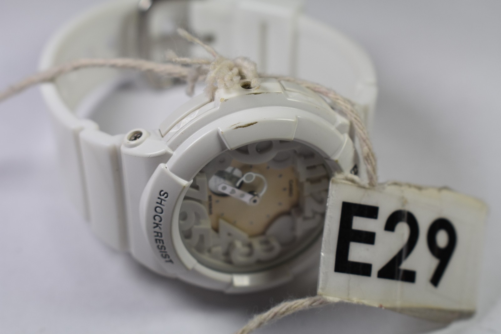 Casio BGA-131 (5194) White/Beige Round Women’s Watch NEW BATTERY!