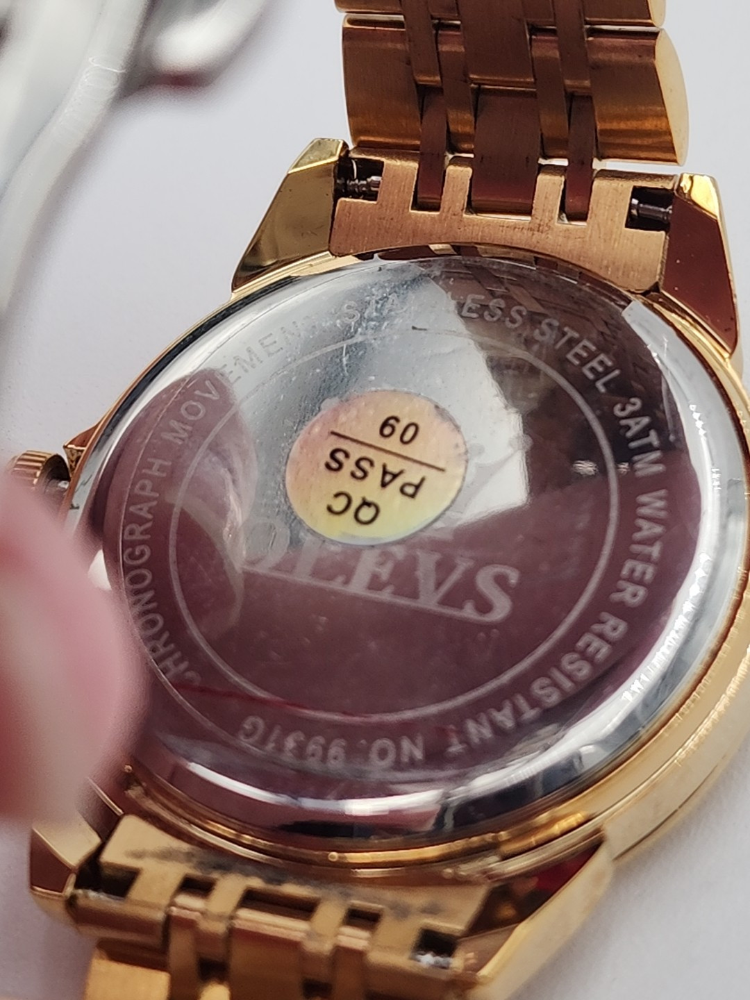 Olevs Mens Luxury Watch Gold 9931G