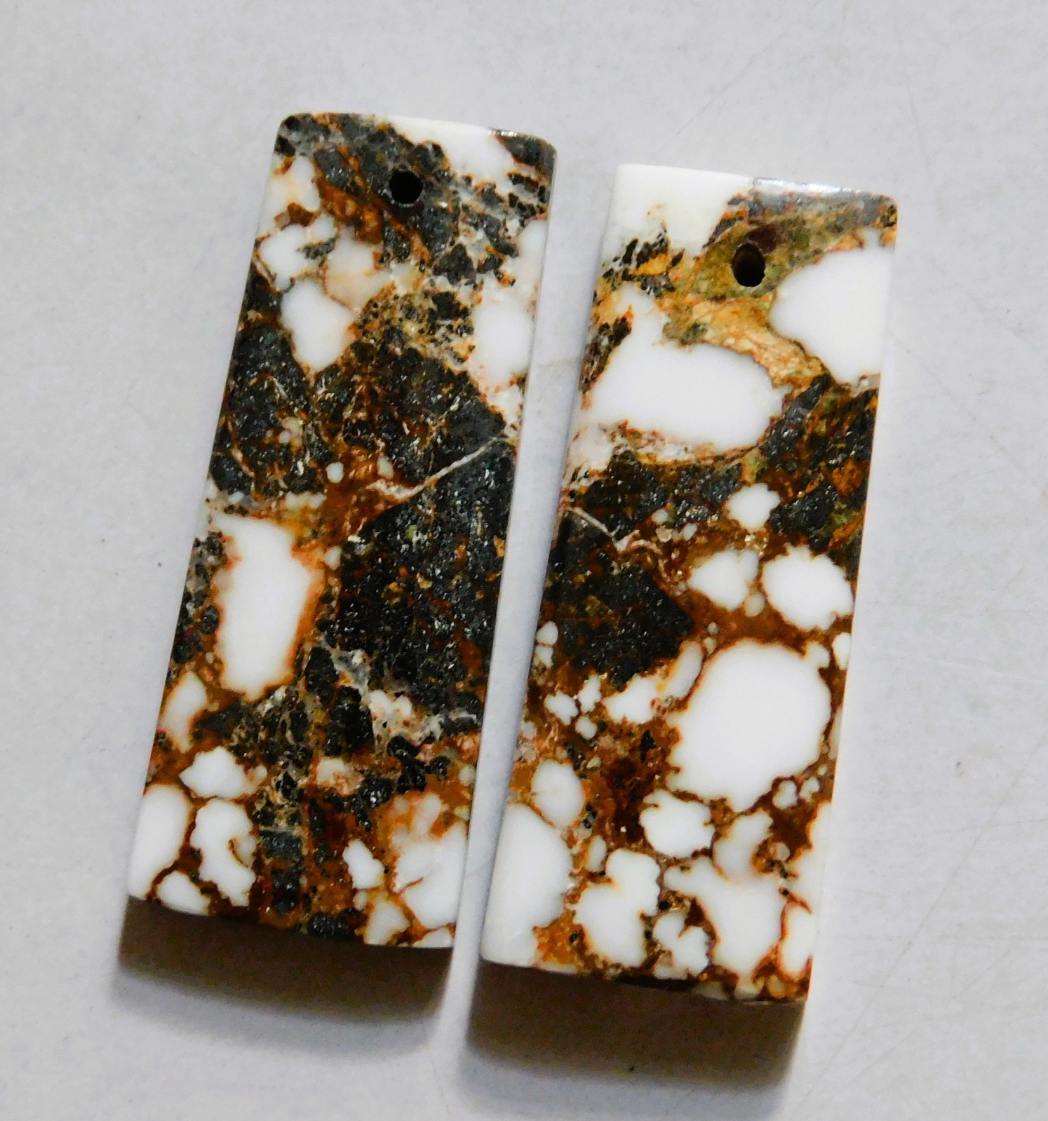 40.55 Cts Natural Wild Horse Jasper Drilled Cabochon Match Pair Gemstone