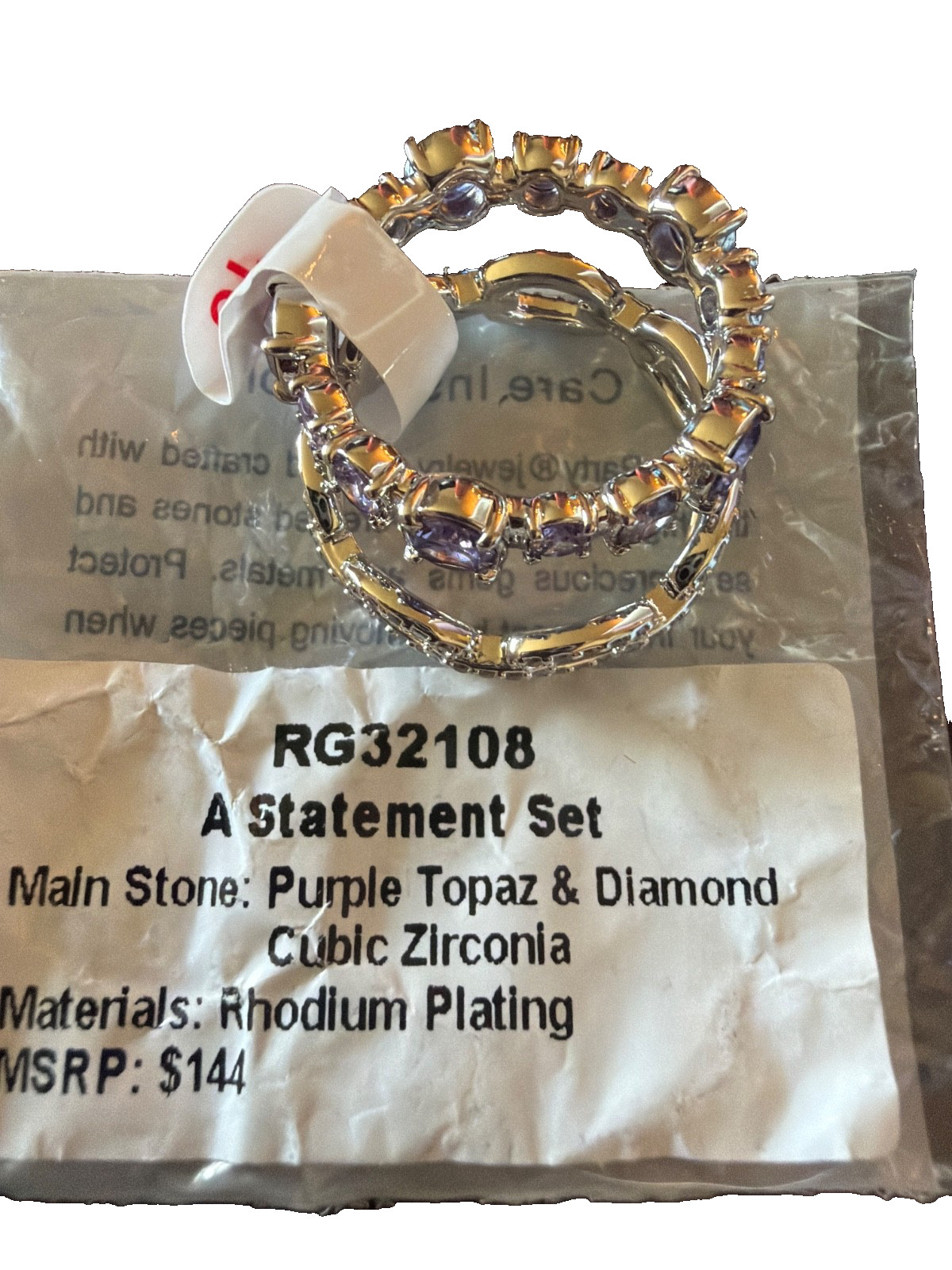 bomb party ring size 10 RG32108 a statement set