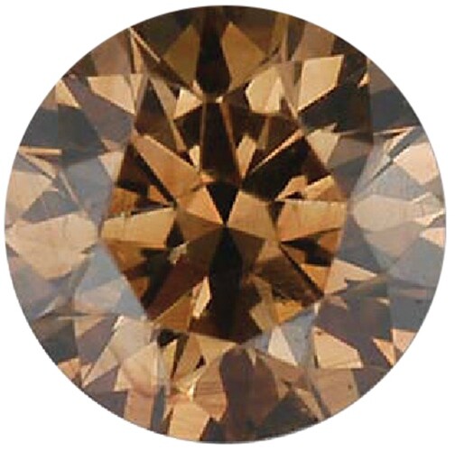 Natural Extra Fine Rich Cognac Diamond – Round – VS2-SI1 – Africa – Extra Fine G