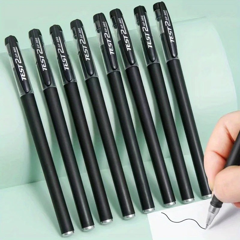 5/10/20pcs Quick-Drying Gel Pens, 0.5mm Fine Tip, Black Ink – Ideal Choice for