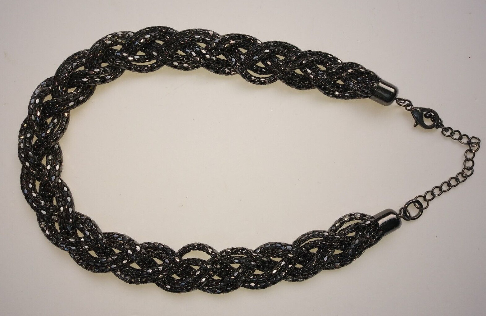 Braided Rope Design Chain Necklace Fashion Costume Jewelry