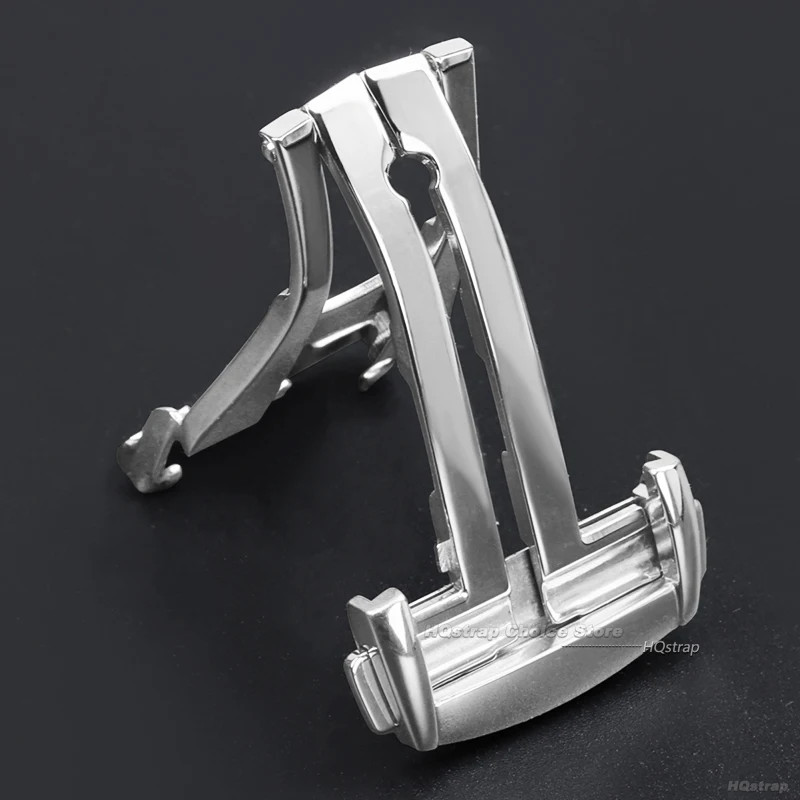 16mm-20mm Watchband Folding Buckle Stainless Steel Deployment Clasp For Omega