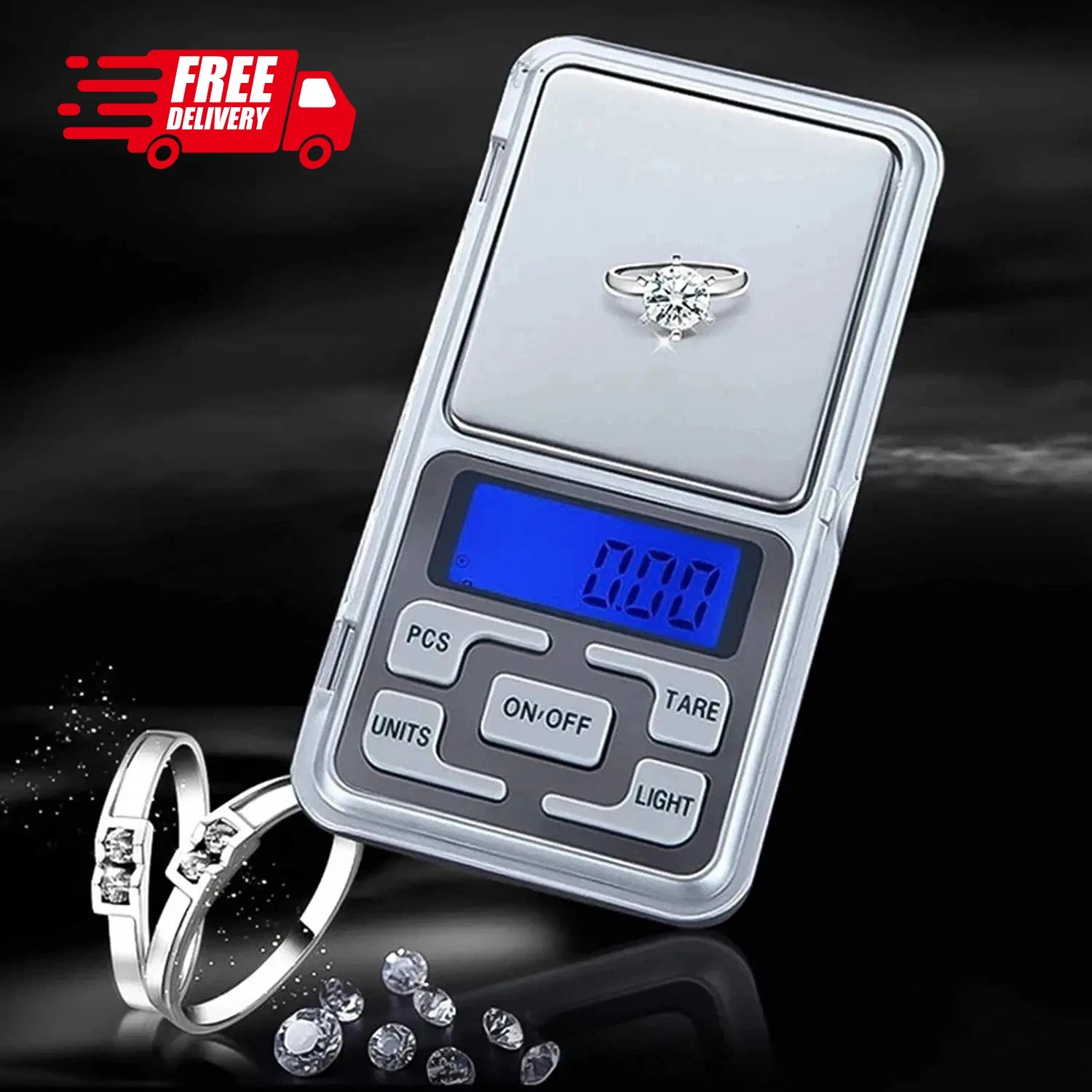 Portable 500g x 0.01g Mini Digital Scale Jewelry Pocket Balance Weight Gram LCD