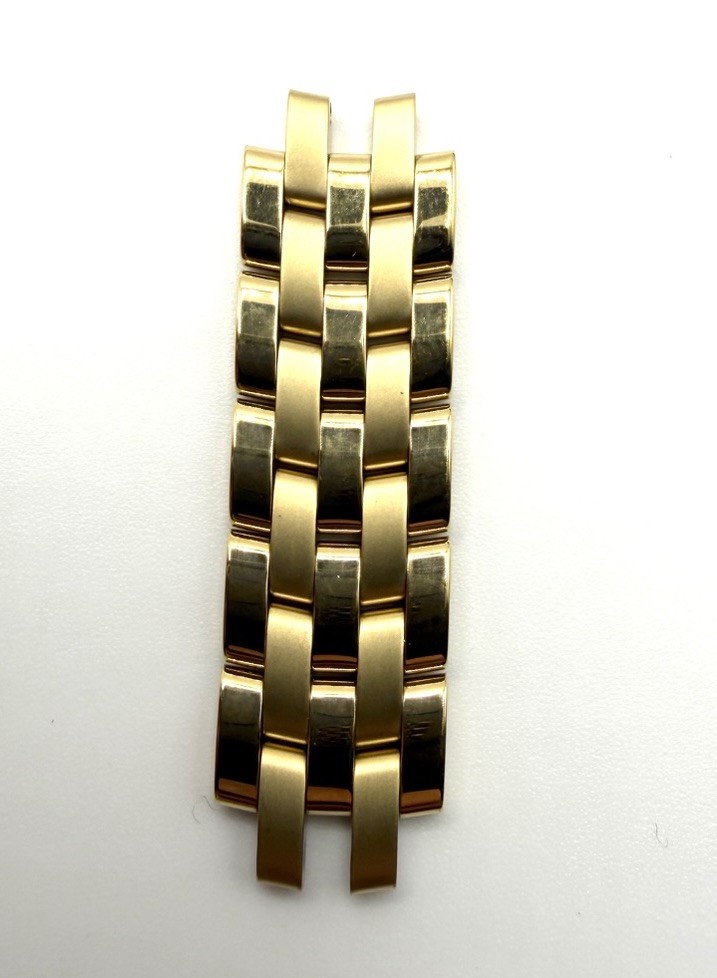 NOS Genuine Gucci 5500L 13.9mm Gold Plated Half Bracelet With 5 Permanent Links