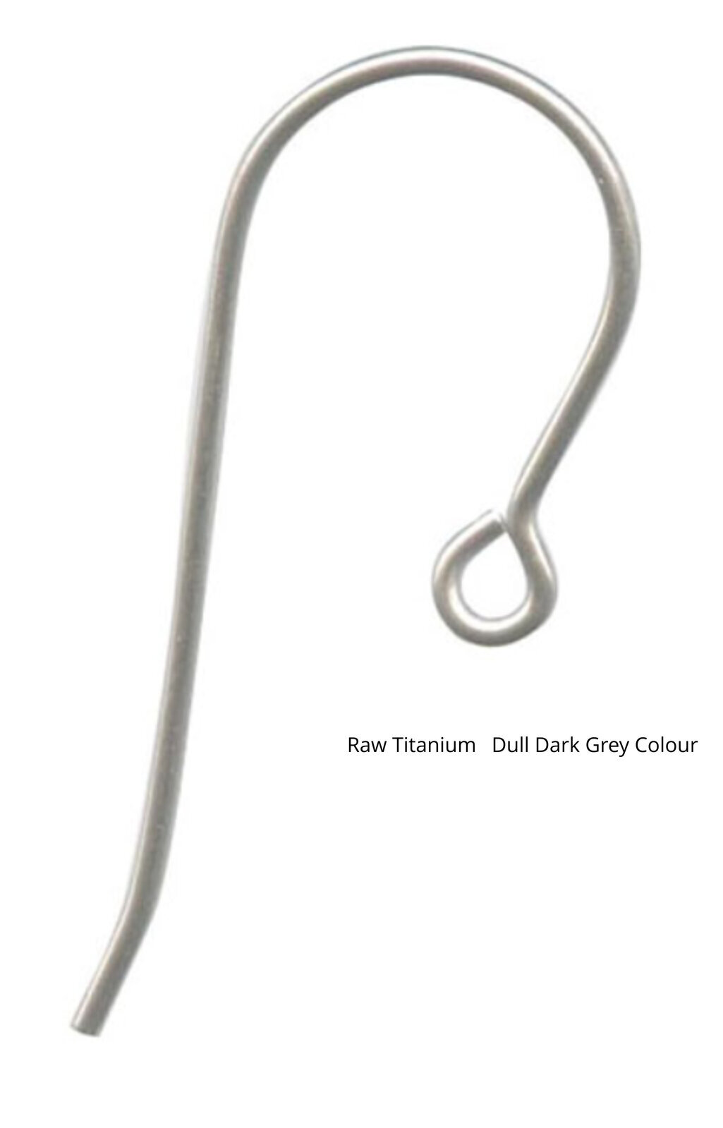 USA French Earwire – Titanium – Large or Standard Loop