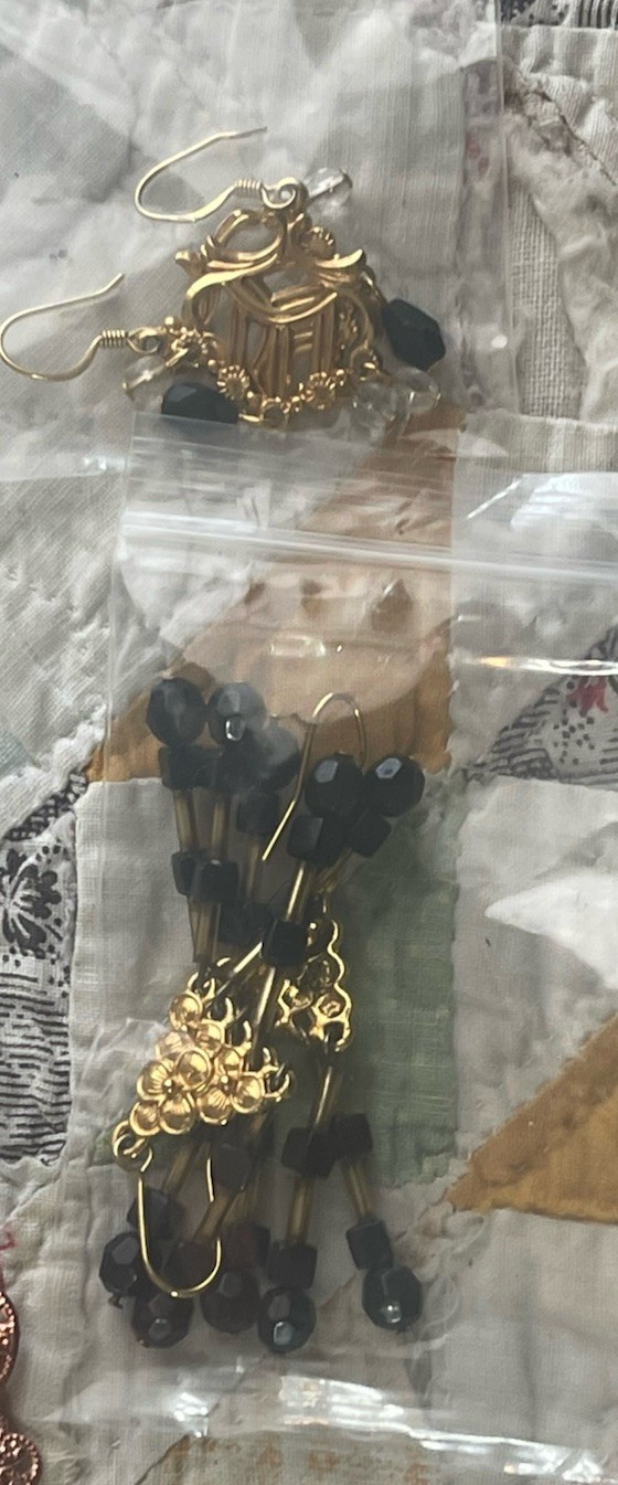 EARRINGS LOT DANGLE DROP HOOP STUD RHINESTONE