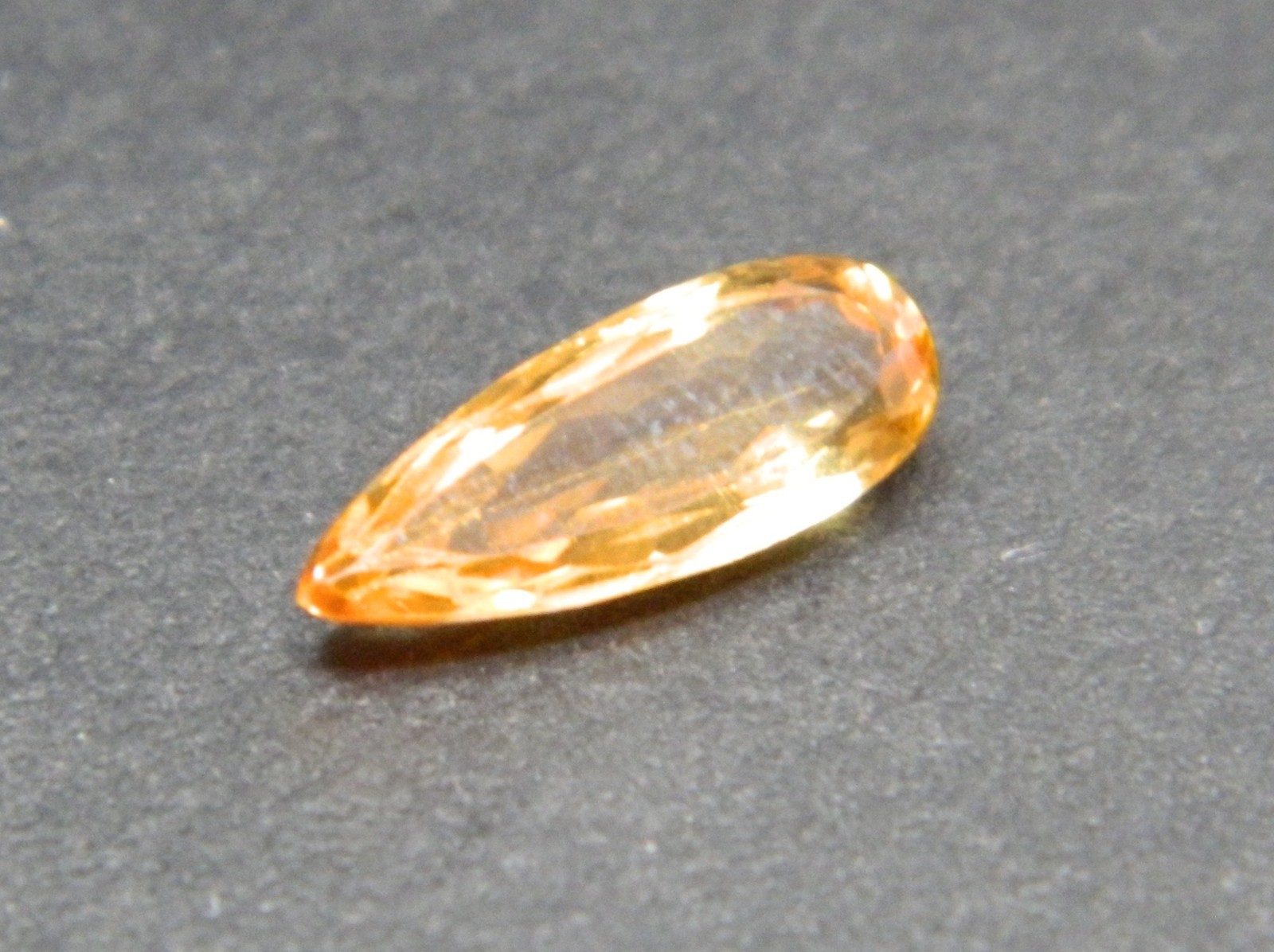 Imperial Topaz 1.91 Ct Clarity IF Pear Cut Natural Golden Brazil I190