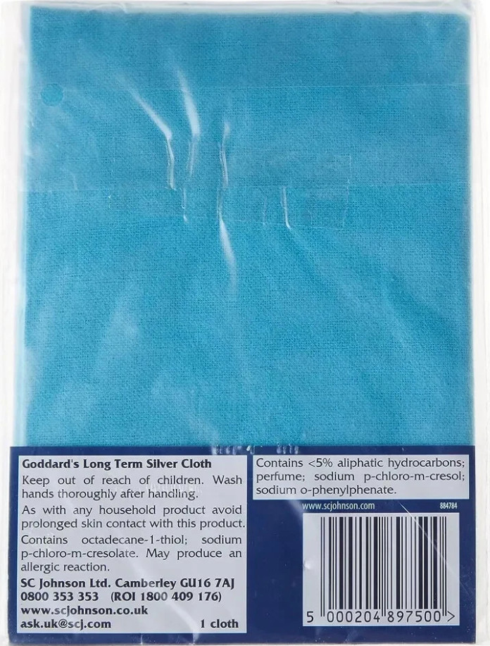 2 Pack Goddards Long Term Silver Polish Cloth Jewelry Silverware Care