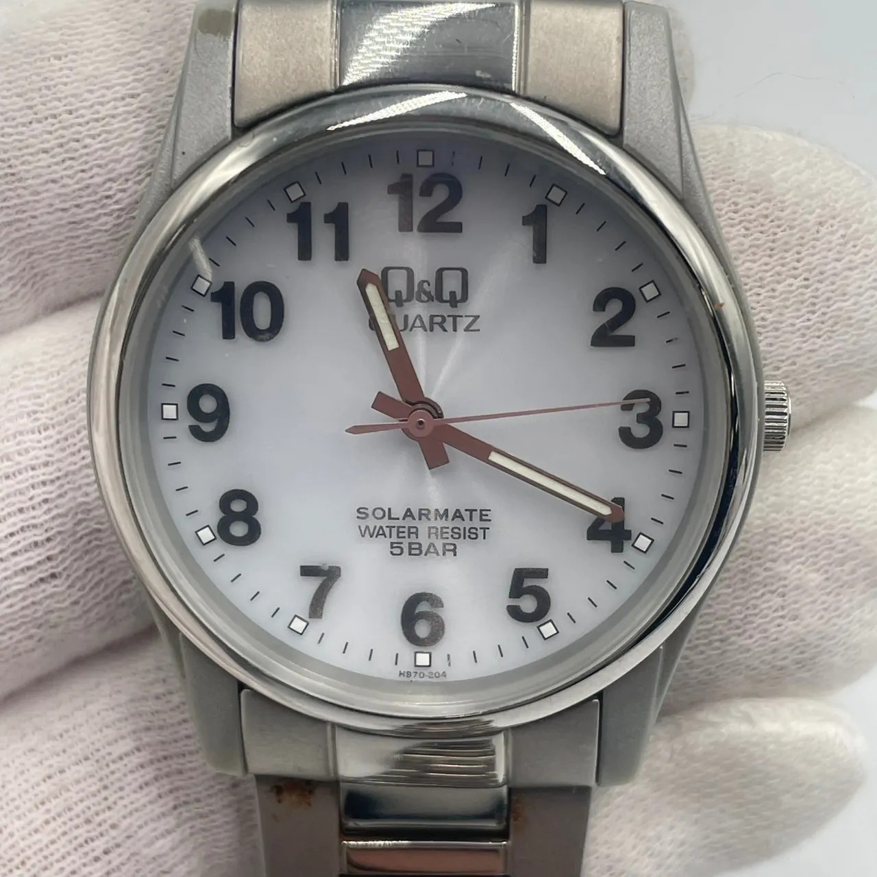 ◼︎Q&Q SOLARMATE Analog Watch H970-204 Solar Powered 5 ATM Water Resistan