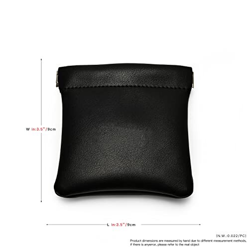 PU Leather Jewelry Travel Bag Leather Jewelry Pouch Christmas,Wedding S Black