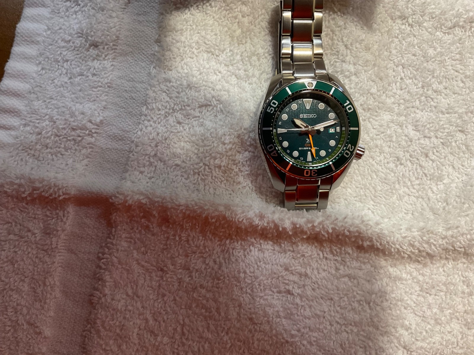 Seiko Prospex Sea Diver’s Sumo Solar GMT Green Men’s Watch – SFK003
