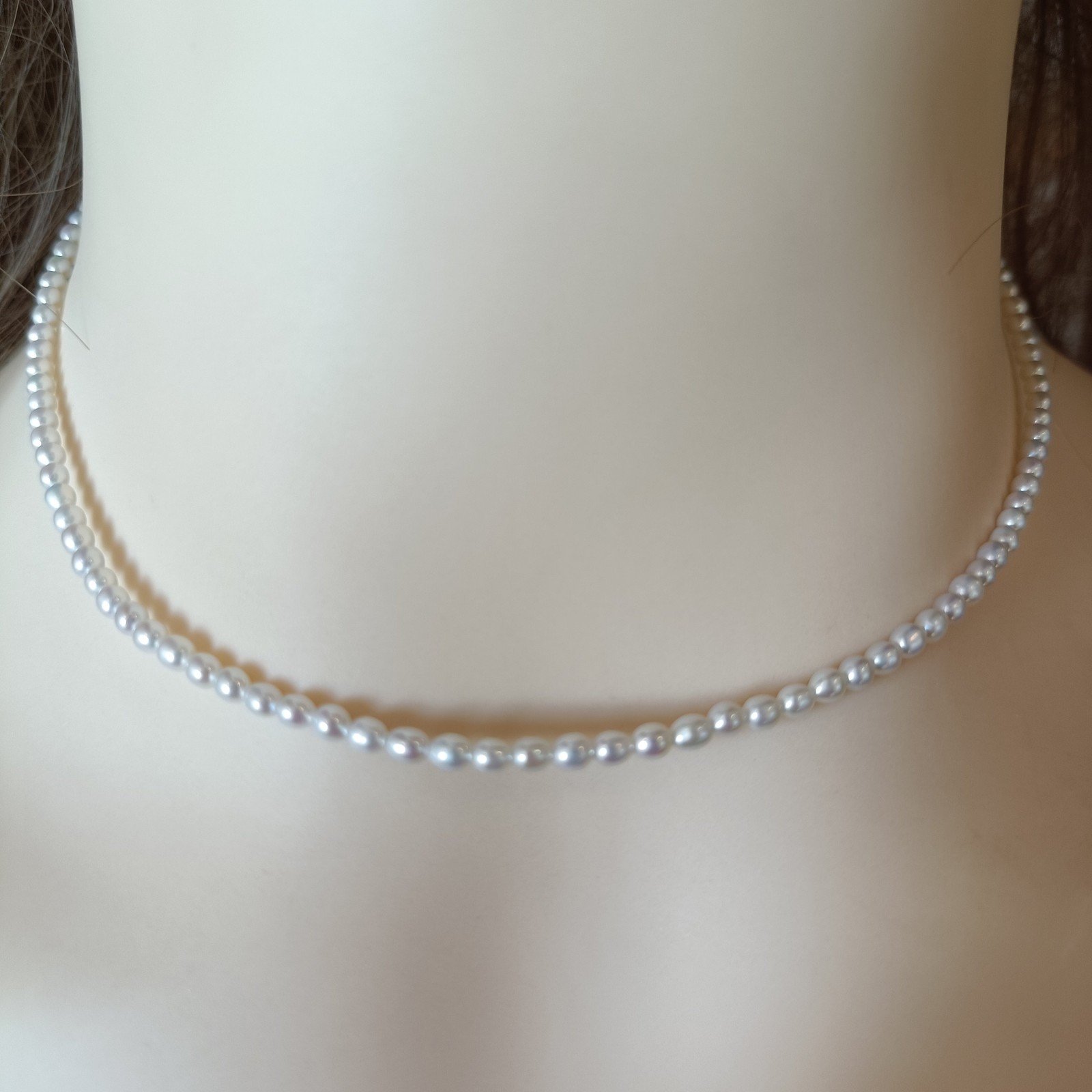 Tiny Real Pearl Choker Necklace | Gold Filled 2-3mm Dainty Bridal Jewelry
