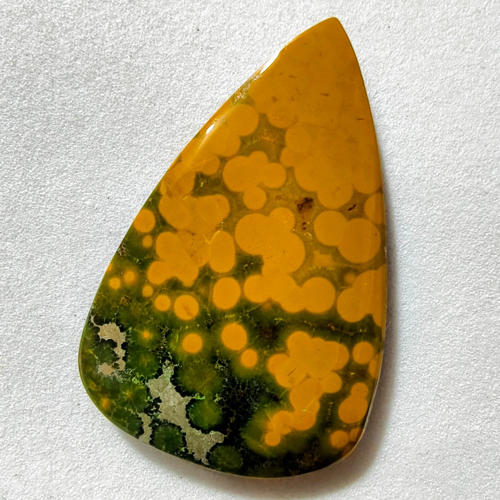 25 Cts Natural Ocean Jasper Cabochon Gemstone For Jewelry 34.7×22.4×4.1 MM