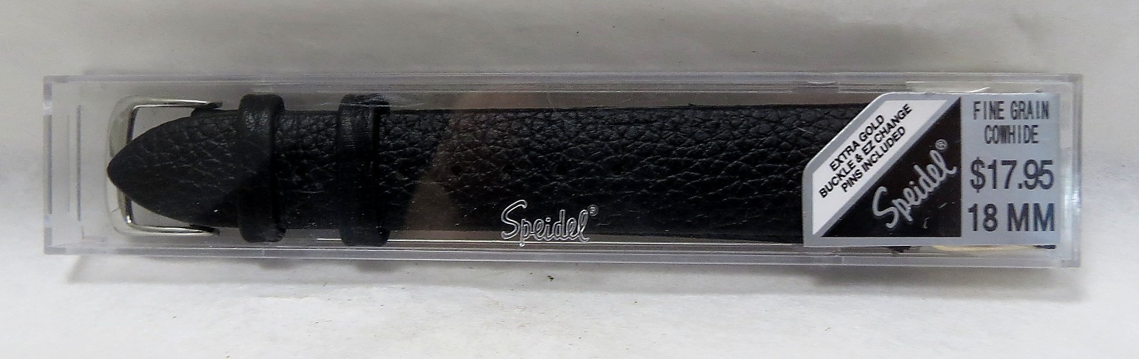 NEW! Men’s 18mm Speidel Fine Grain Cowhide 747-524 Watchband X-Long ~ $17.95
