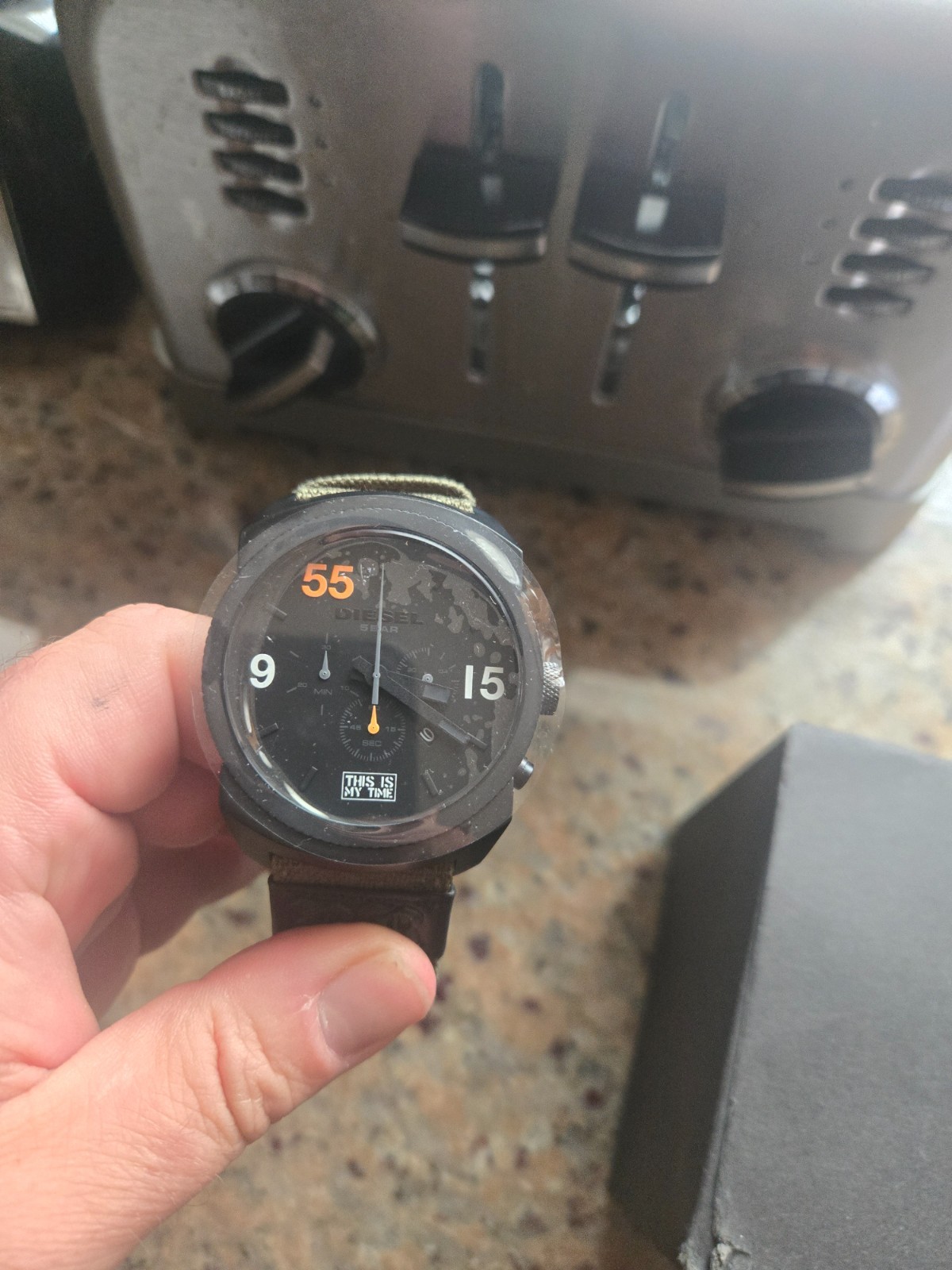 DIESEL LIMITED EDITION RENZO ROSSO 55 TH Birthday Exclusive quartz watch.