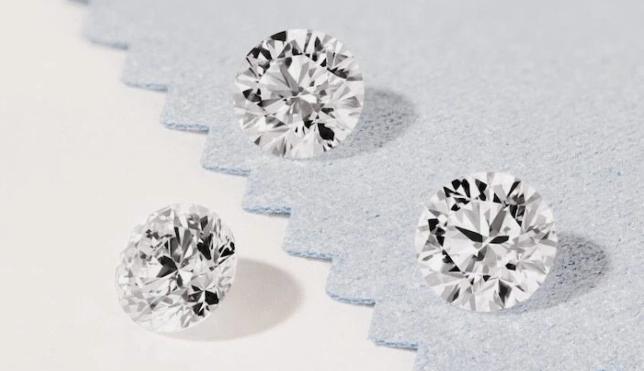 3 Pcs Lot Certified Loose CVD Diamond 2.50 mm IF Clarity Round D Color