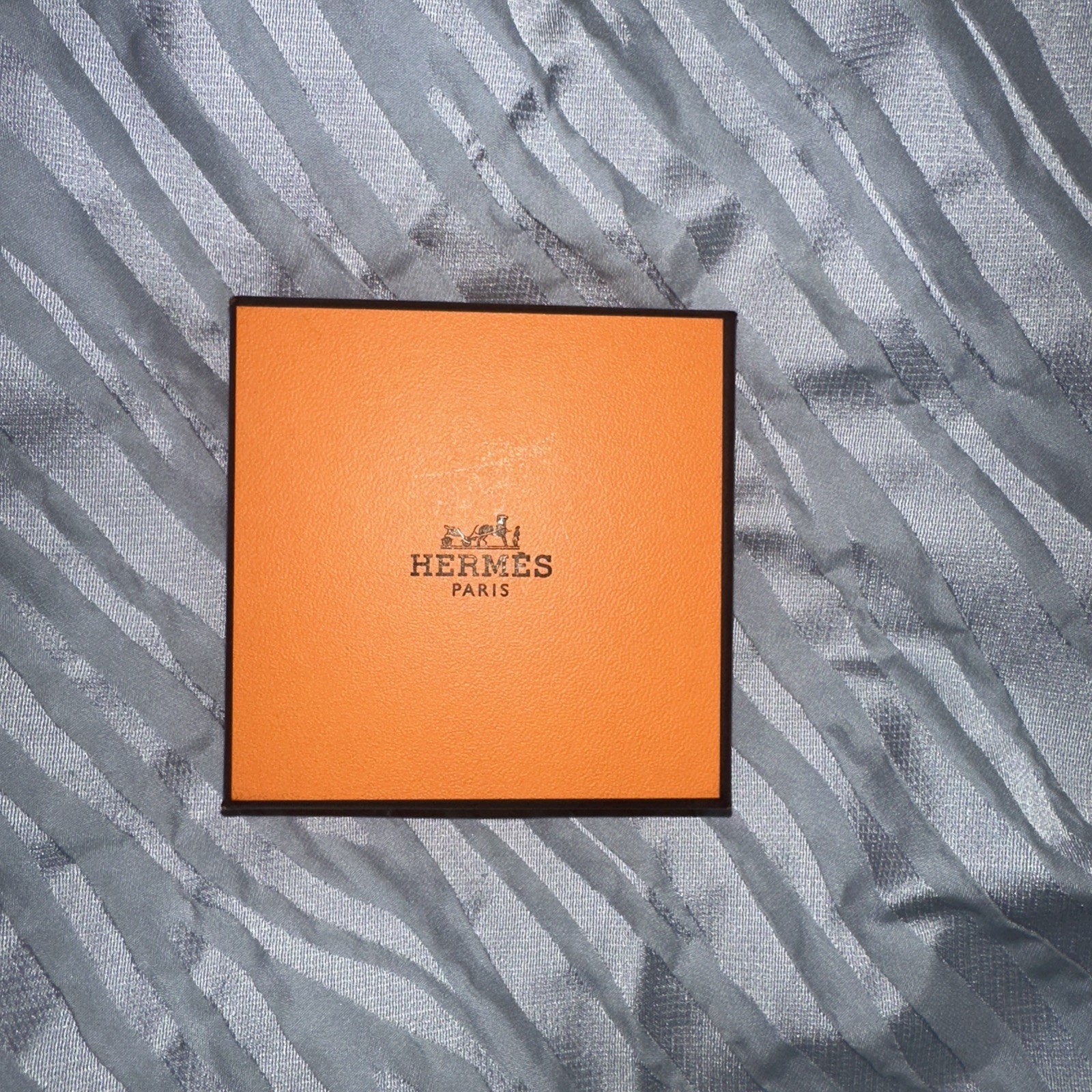 Auth HERMES Kelly Bracelet Double Tour leather palladium Plated Pink orange