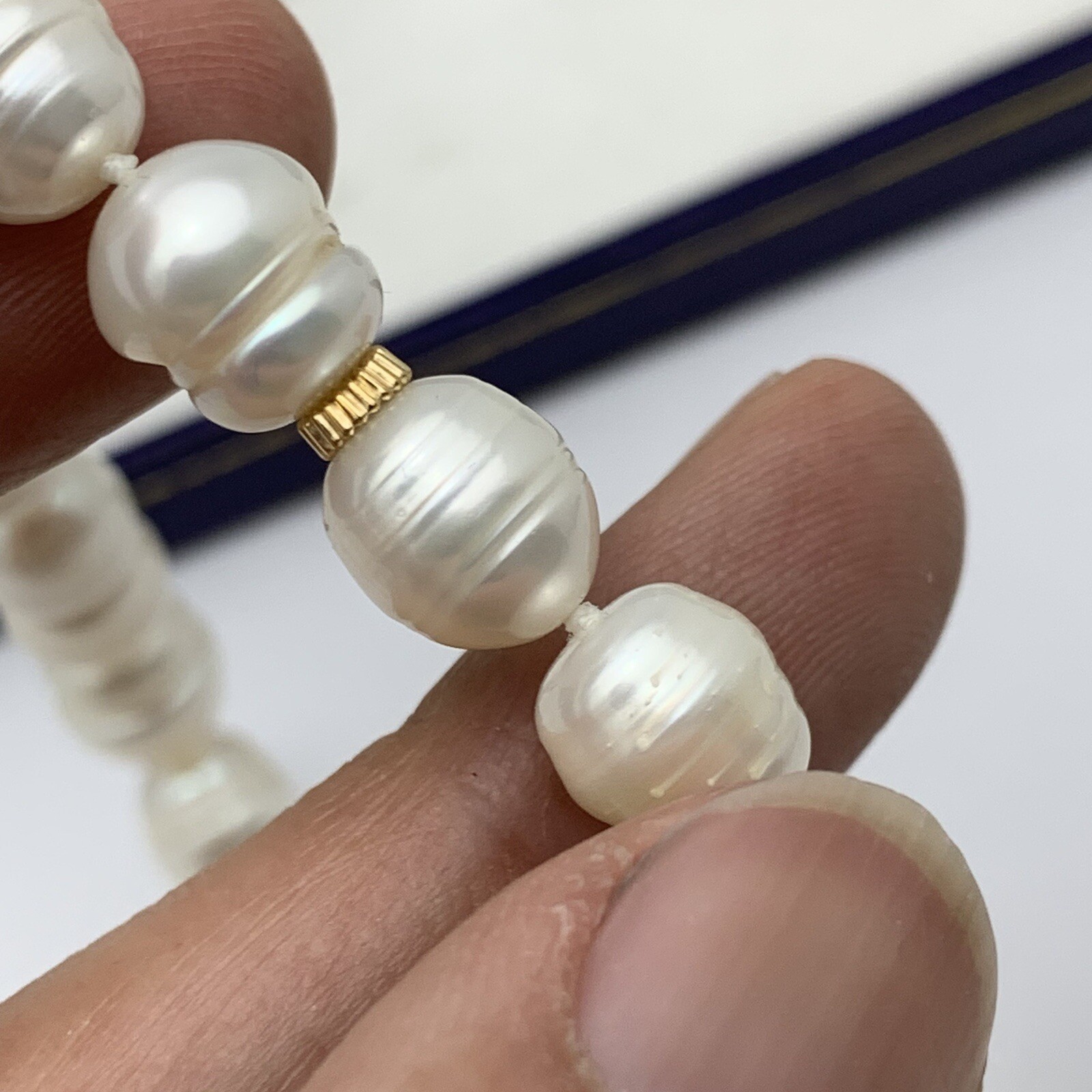 Japan Cultured Pearls Baroque Necklace 8.7 – 11mm Pearl 14k Gold