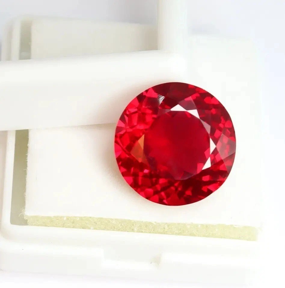 7.82 + Ct Natural Certified BURMA Pigeon Blood Red Ruby Unheated Loose Gemstone
