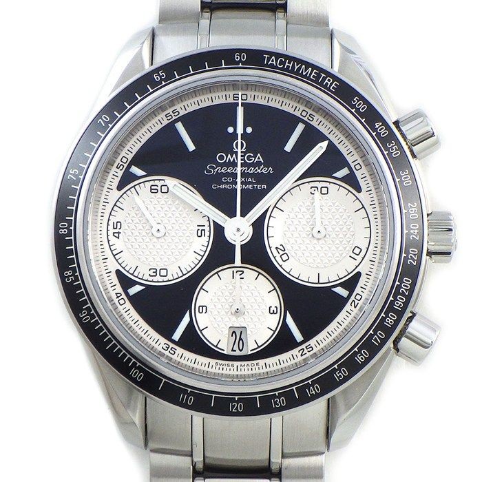 Omega Speedmaster 326.30.40.50.01.002 Black Dial Date Chronograph Tachymeter Lum