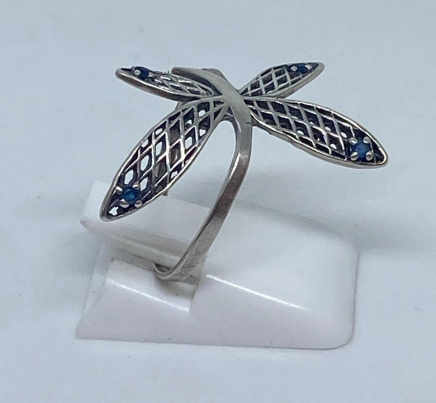 Vintage rings made of 925 silver, Size 6.5 . Weight 1.95 g. Jewelry from Ukrainе