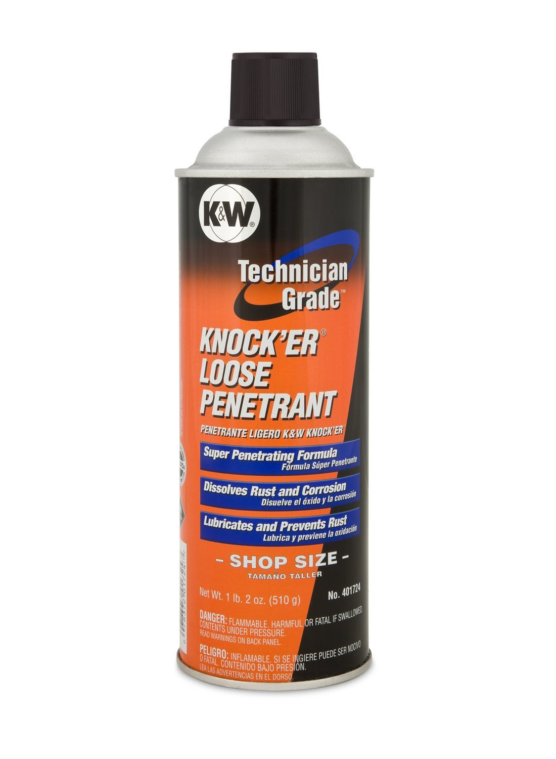 K&W Technician Grade Knock’Er Loose Lubricant Penetrant 401724 – 1 Lb 2 Oz. Rust