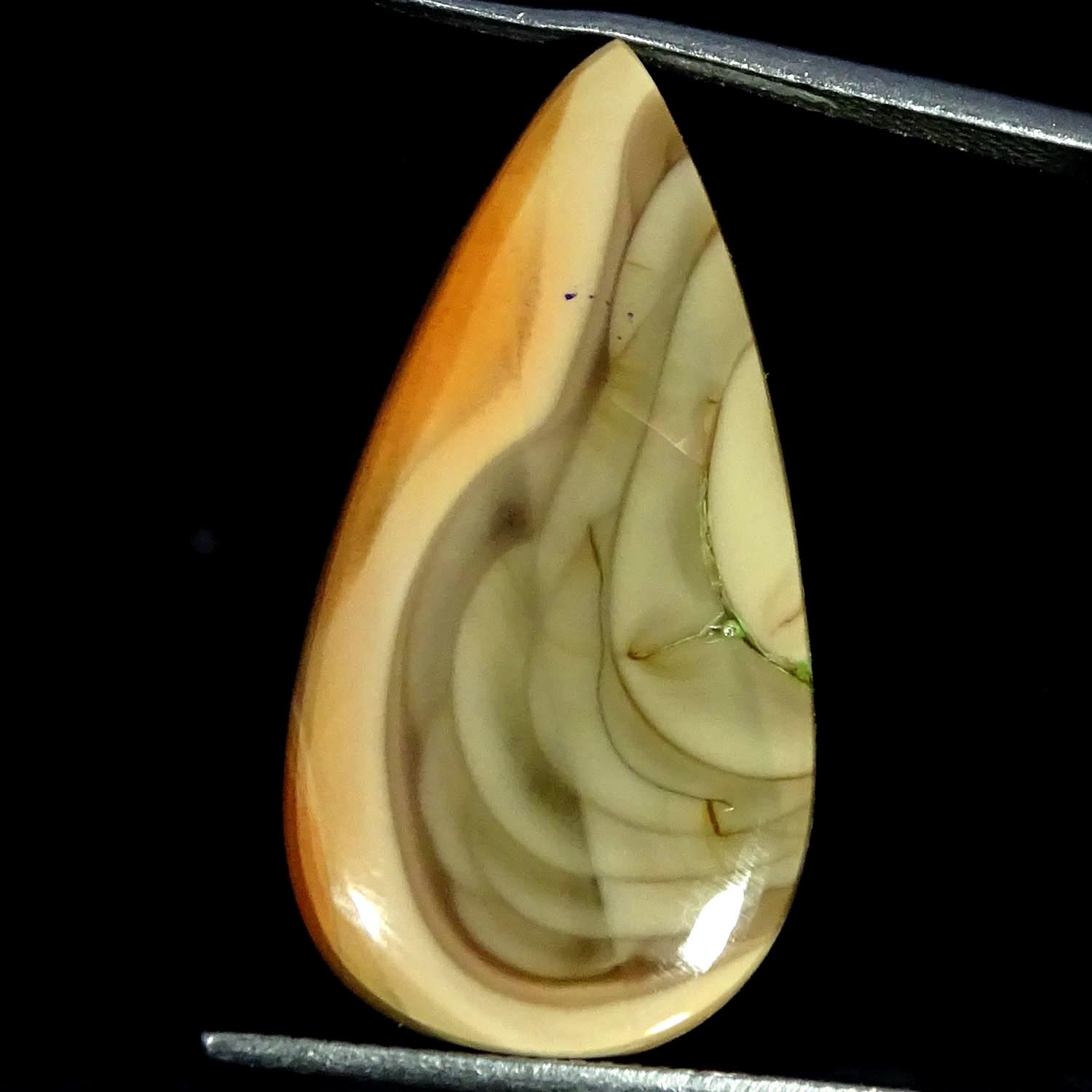 13.90Cts Natural Nice Imperial Jasper Pear Cabochon Gemstone 15X29X4MM