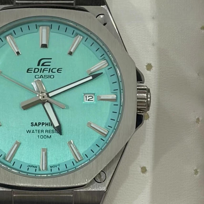 CASIO Edifce Sapphire crystal steel band Men’s watch EFR-S108D-2BV