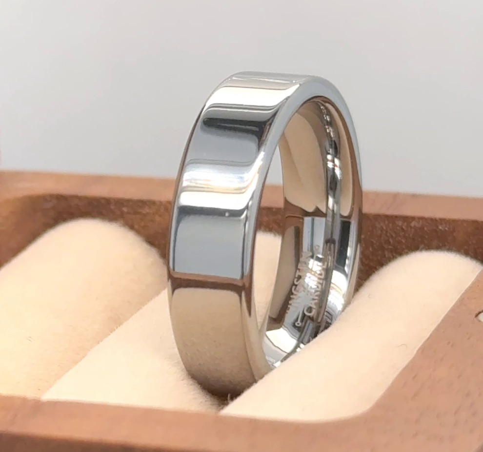 6mm Wide Promise Ring for Men or Women, Anniversary or Birthday Gift for Husband