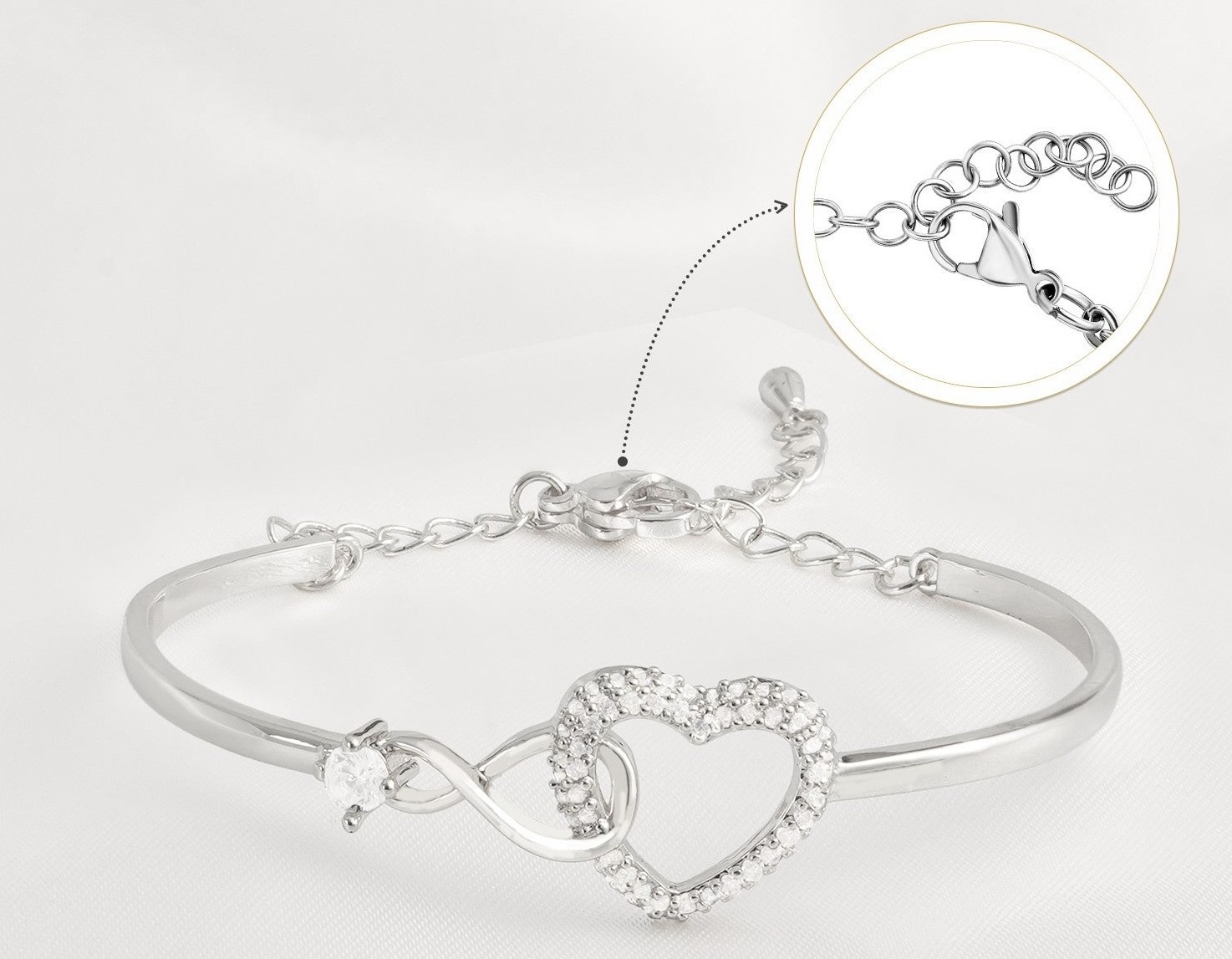 To My Beloved Daughter Gift from Dad Star Heart Bracelet Sentimental Jewelry