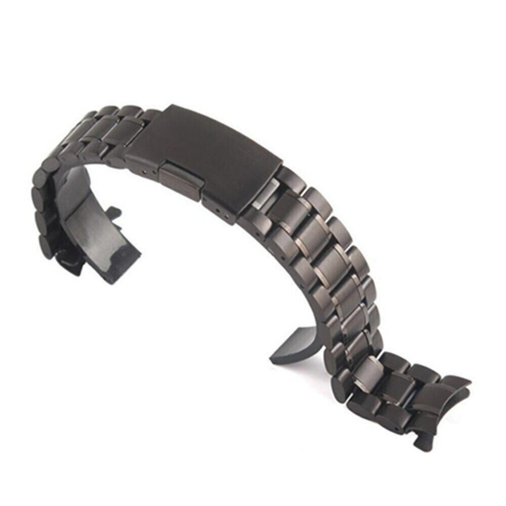 20mm 22 16 24mm Strap Metal Folding Buckle Curved End Watch Band Steel Stainless